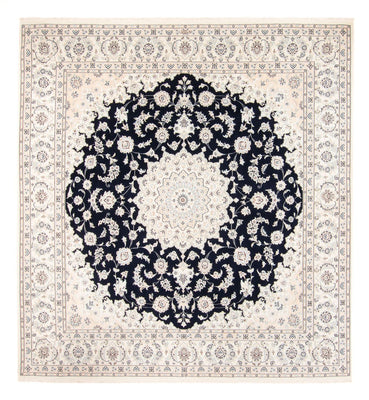 Tapis persan - Nain - 264 x 246 cm - bleu foncé
