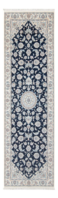 Tapis de couloir Tapis persan - Nain - Premium - 246 x 80 cm - bleu foncé