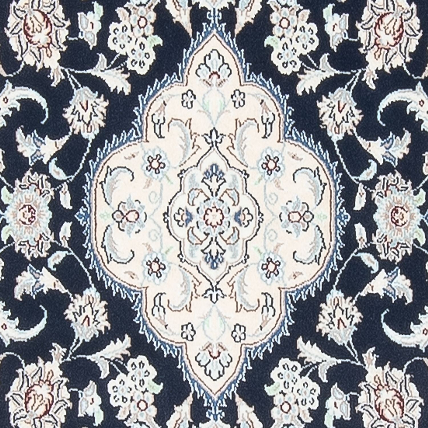 Tapis de couloir Tapis persan - Nain - Premium - 392 x 87 cm - bleu foncé