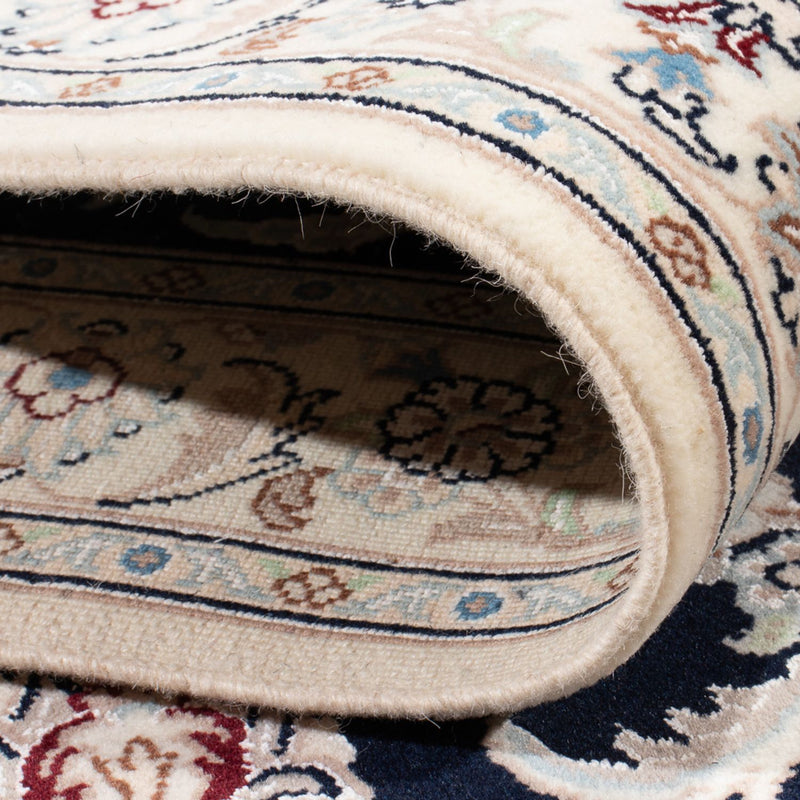 Tapis de couloir Tapis persan - Nain - Premium - 392 x 87 cm - bleu foncé