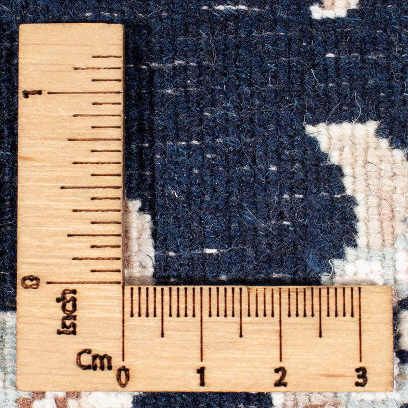 Tapis de couloir Tapis persan - Nain - Premium - 392 x 87 cm - bleu foncé