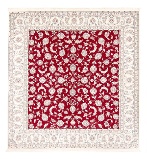 Tapis persan - Nain carré  - 215 x 195 cm - rouge