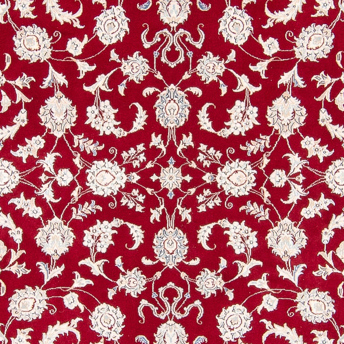 Tapis persan - Nain carré  - 215 x 195 cm - rouge