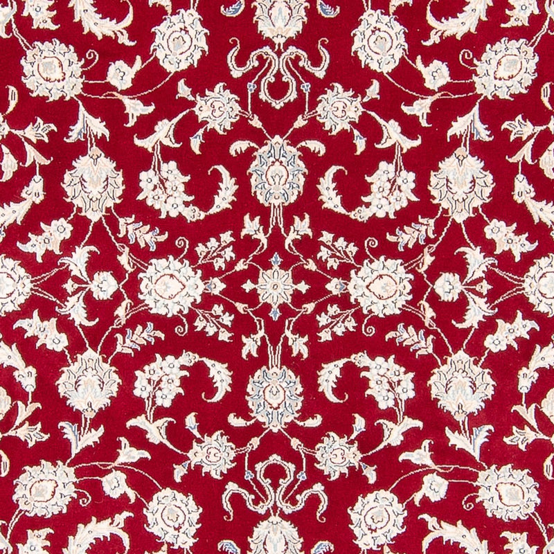 Tapis persan - Nain carré  - 215 x 195 cm - rouge
