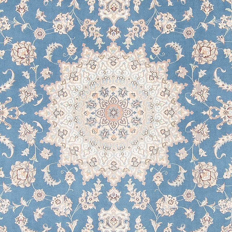 Tapis persan - Nain - 263 x 227 cm - bleu