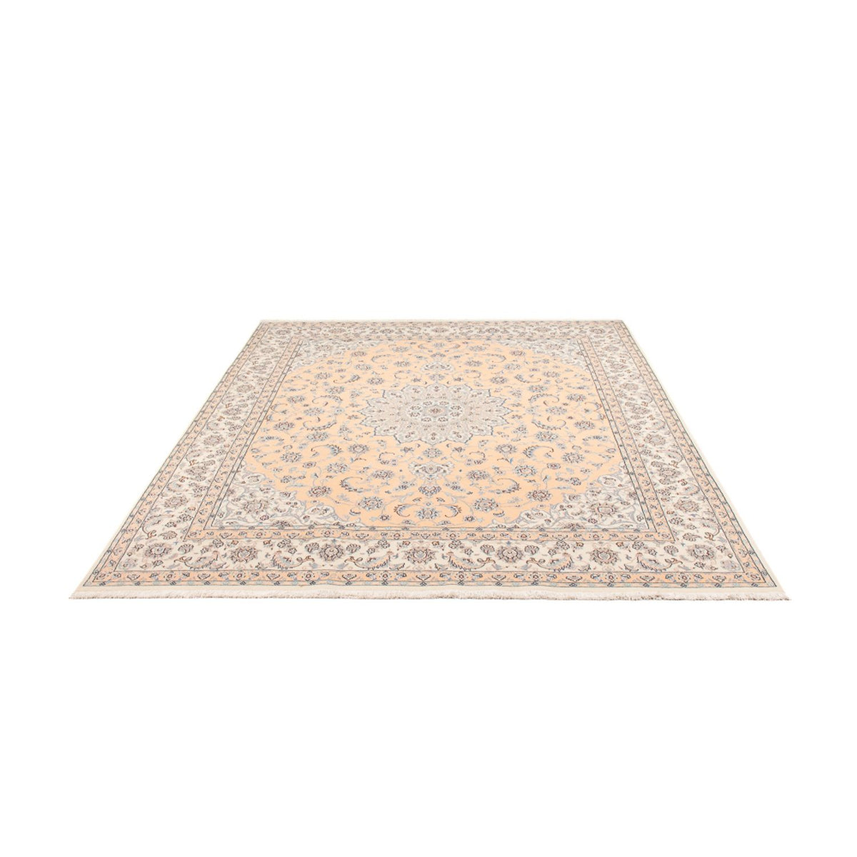 Tapis persan - Nain - 250 x 208 cm - saumon