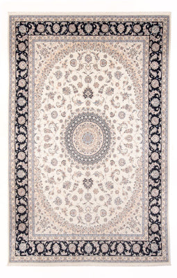 Tapis persan - Nain - Premium - 350 x 251 cm - crème