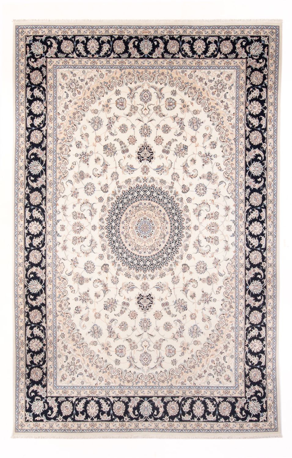 Tapis persan - Nain - Premium - 350 x 251 cm - crème