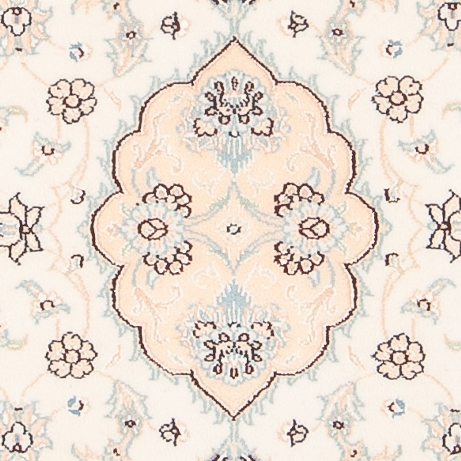 Tapis persan - Nain - 92 x 59 cm - crème