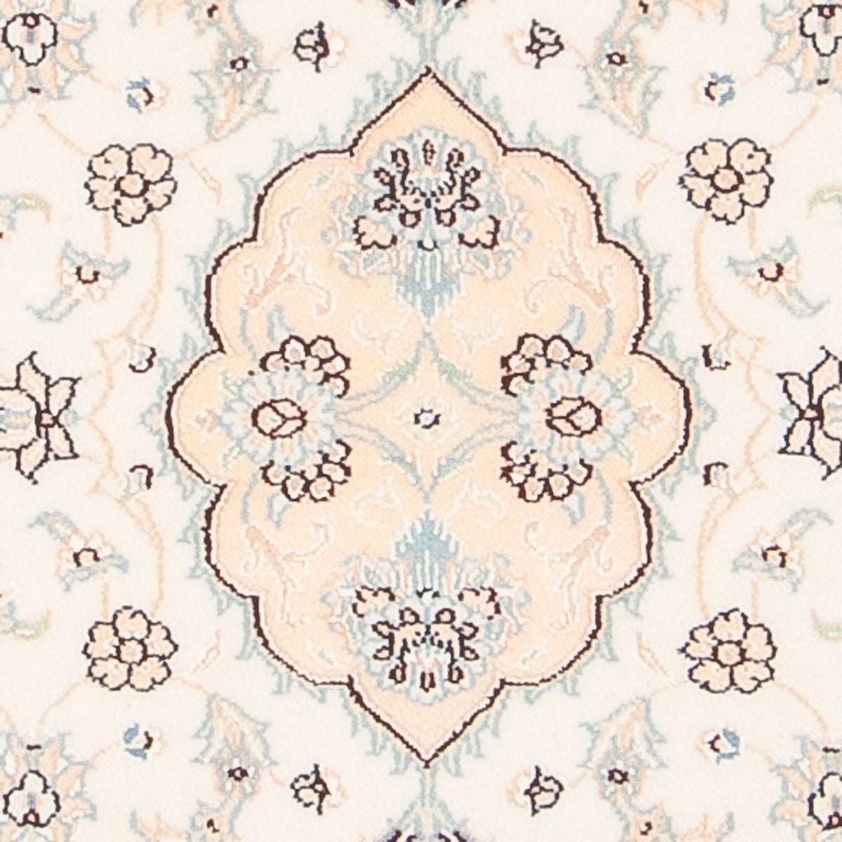 Tapis persan - Nain - 92 x 59 cm - crème