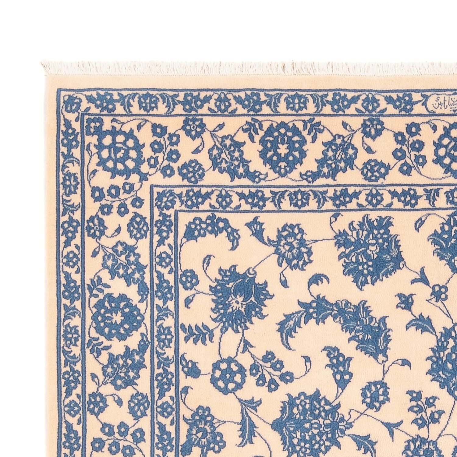 Tapis persan - Nain - Premium - 200 x 150 cm - beige clair
