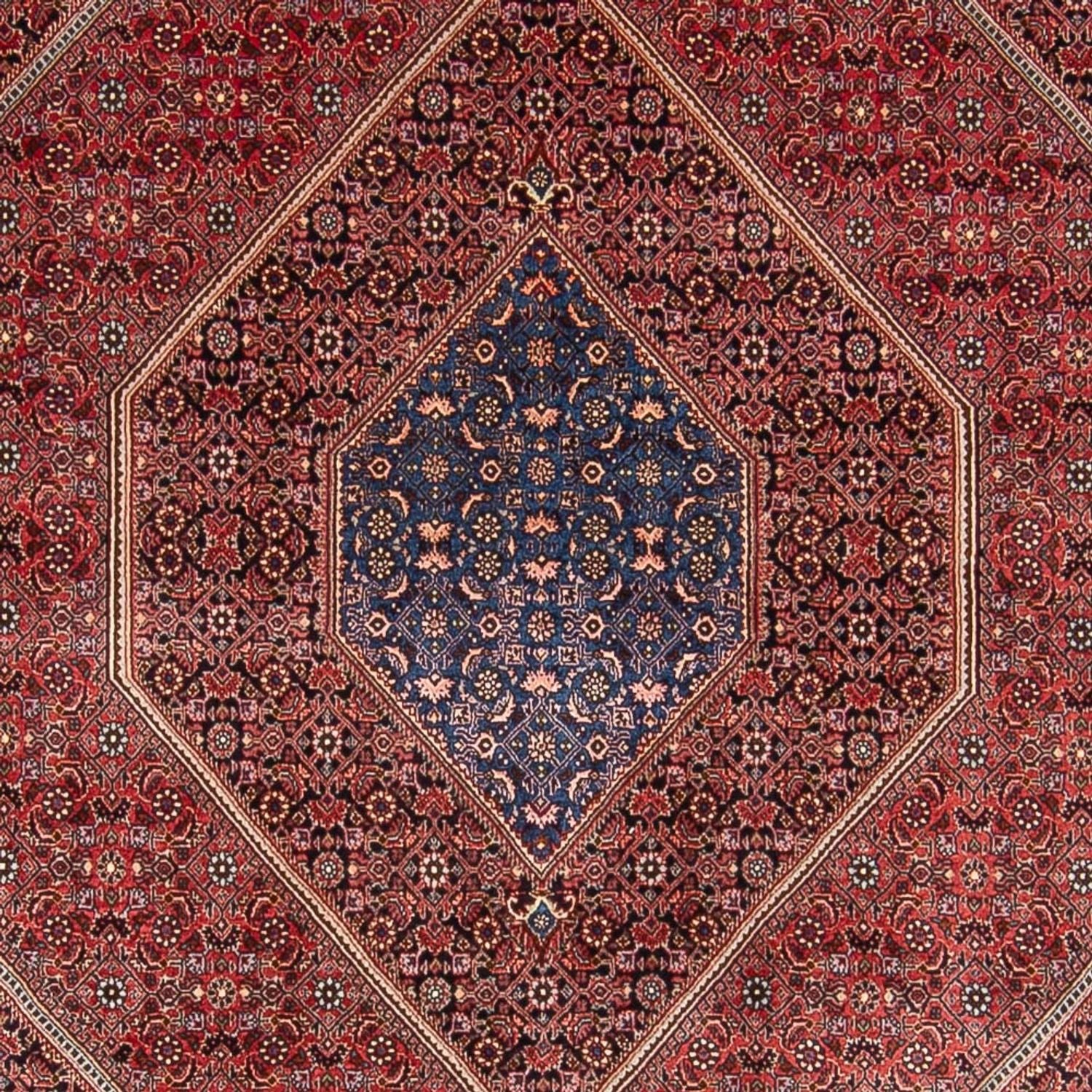 Tapis persan - Nain - 252 x 199 cm - rouge bordeaux