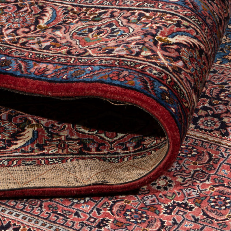 Tapis persan - Nain - 252 x 199 cm - rouge bordeaux