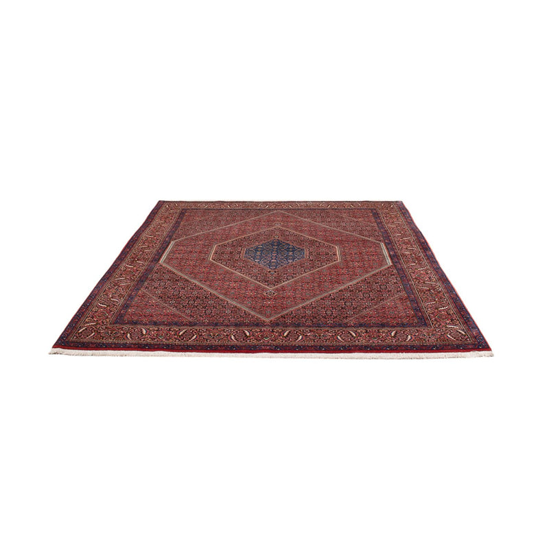 Tapis persan - Nain - 252 x 199 cm - rouge bordeaux