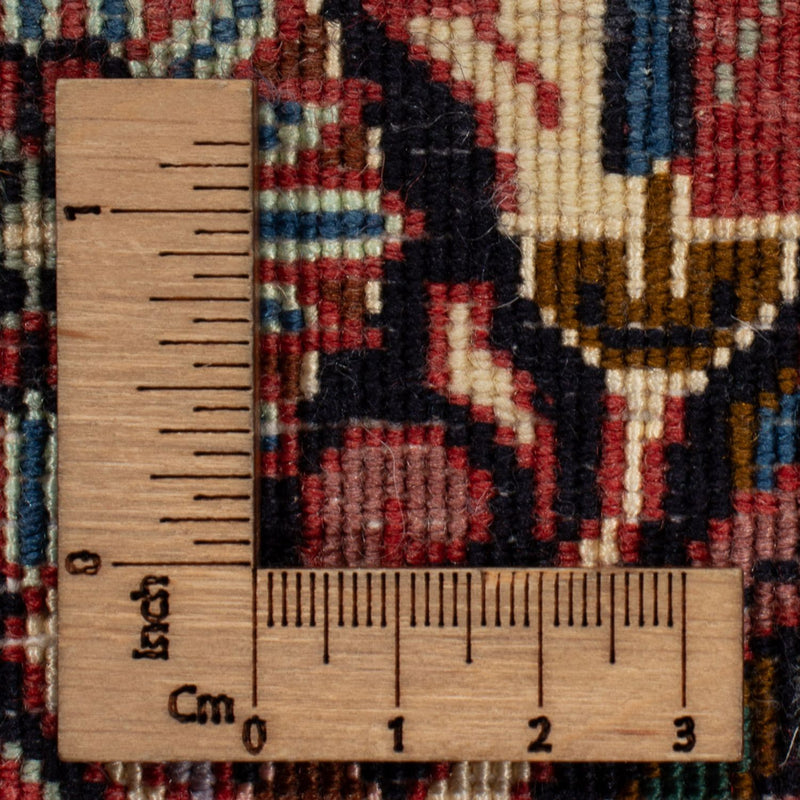 Tapis persan - Nain - 252 x 199 cm - rouge bordeaux