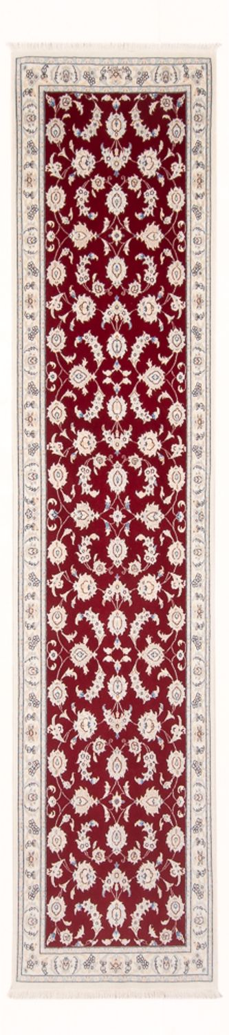 Tapis de couloir Tapis persan - Nain - Premium - 297 x 83 cm - rouge
