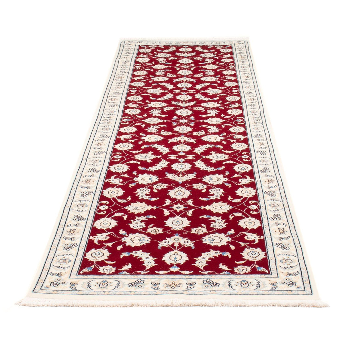 Tapis de couloir Tapis persan - Nain - Premium - 297 x 83 cm - rouge