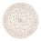 Tapis persan - Nain ronde  - 203 x 200 cm - crème