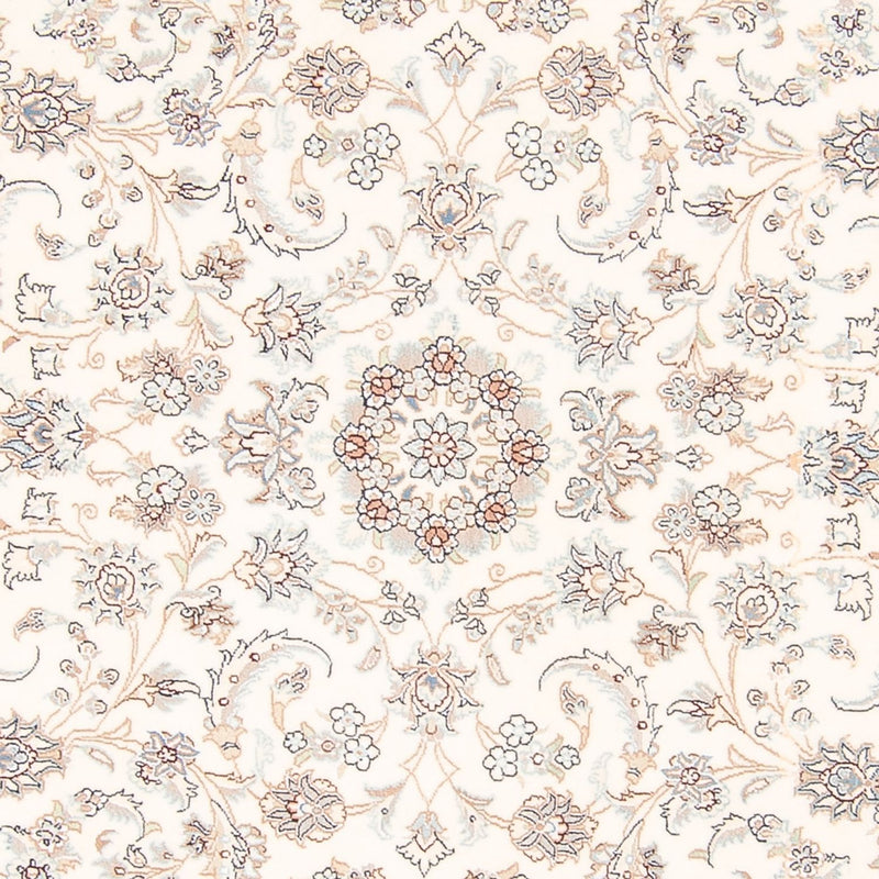 Tapis persan - Nain ronde  - 203 x 200 cm - crème