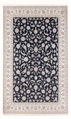 Tapis persan - Nain - Premium - 297 x 198 cm - bleu foncé