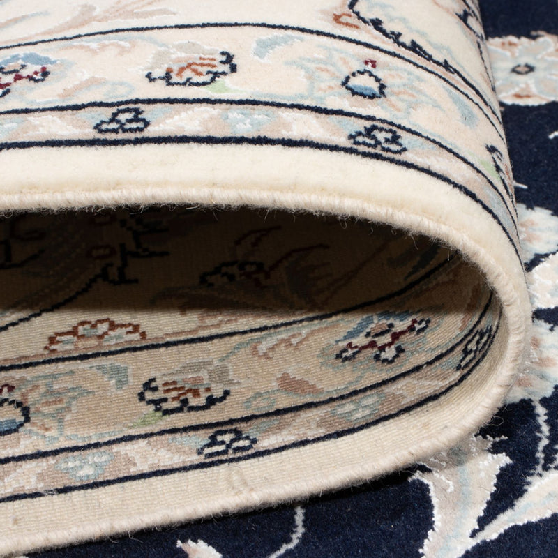 Tapis persan - Nain - Premium - 297 x 198 cm - bleu foncé