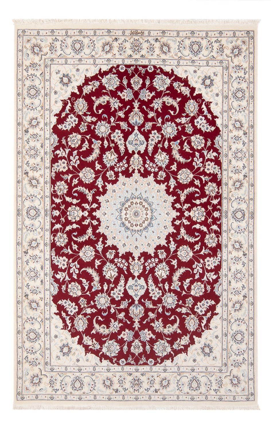 Tapis persan - Nain - Premium - 205 x 135 cm - rouge