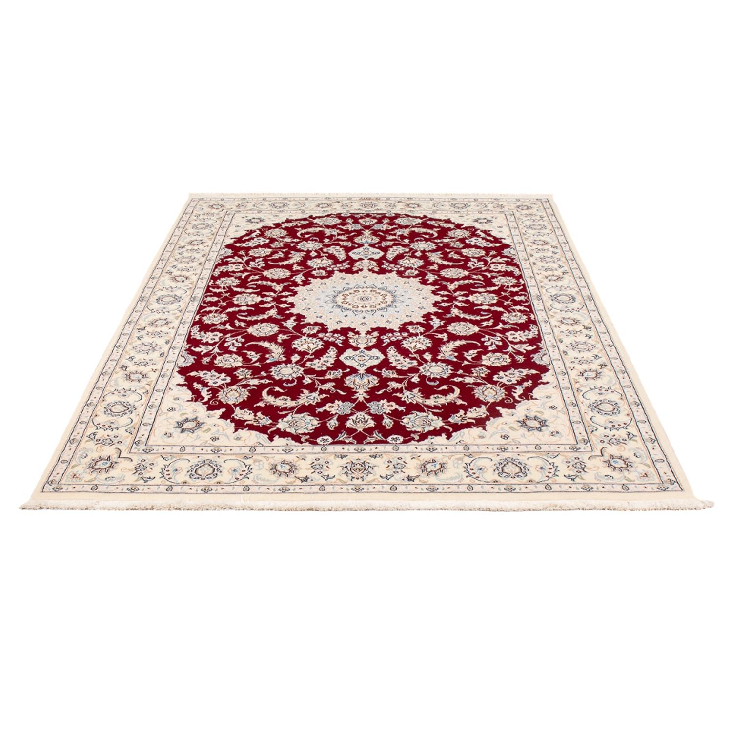 Tapis persan - Nain - Premium - 205 x 135 cm - rouge