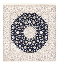 Tapis persan - Nain carré  - 210 x 200 cm - bleu foncé