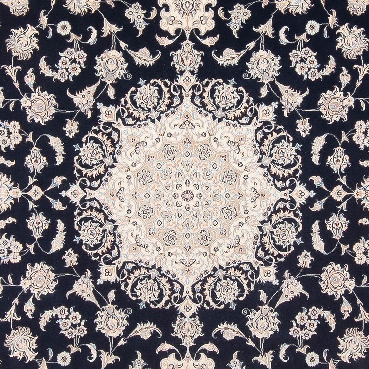 Tapis persan - Nain - Premium - 305 x 248 cm - bleu foncé