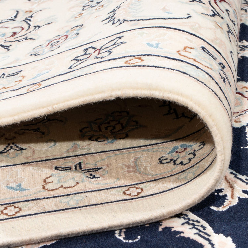 Tapis persan - Nain - Premium - 305 x 248 cm - bleu foncé