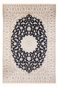 Tapis persan - Nain - Premium - 344 x 245 cm - bleu foncé