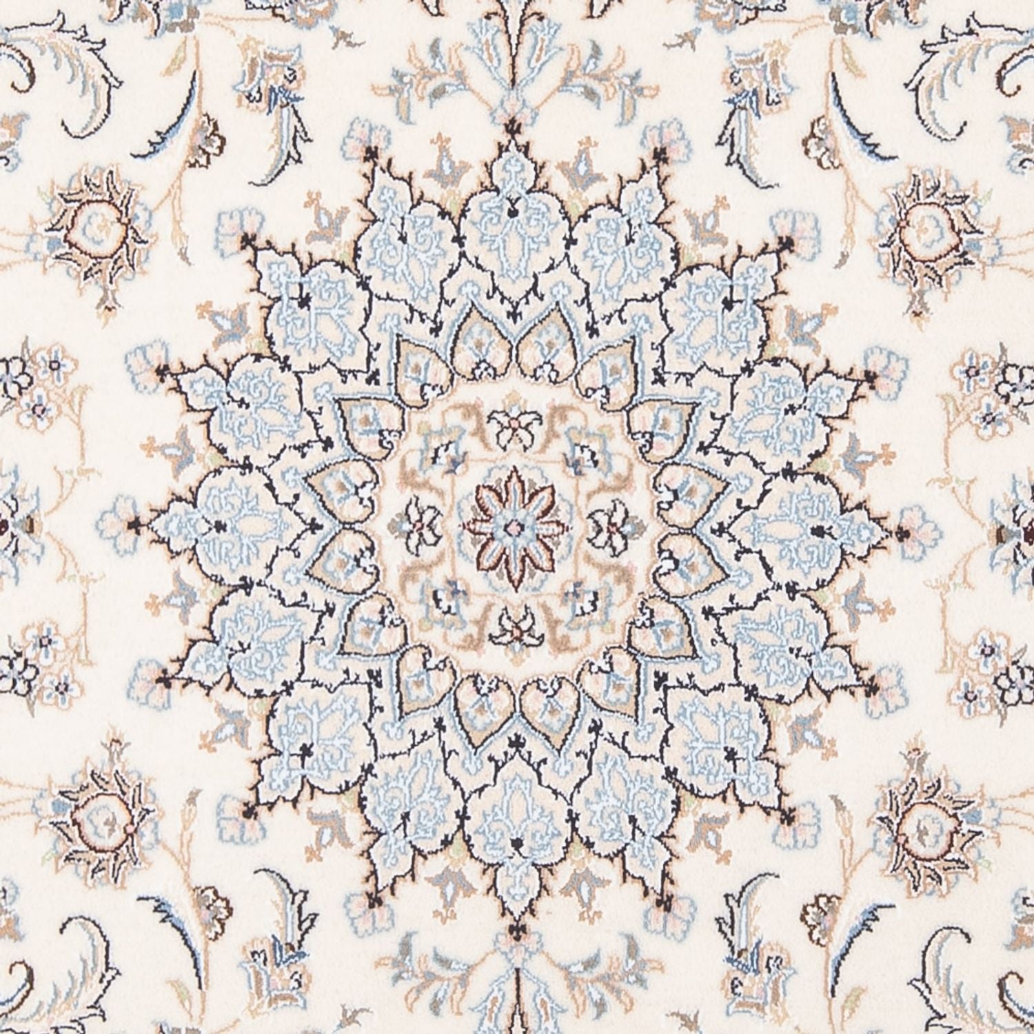 Tapis persan - Nain - Premium - 205 x 149 cm - crème