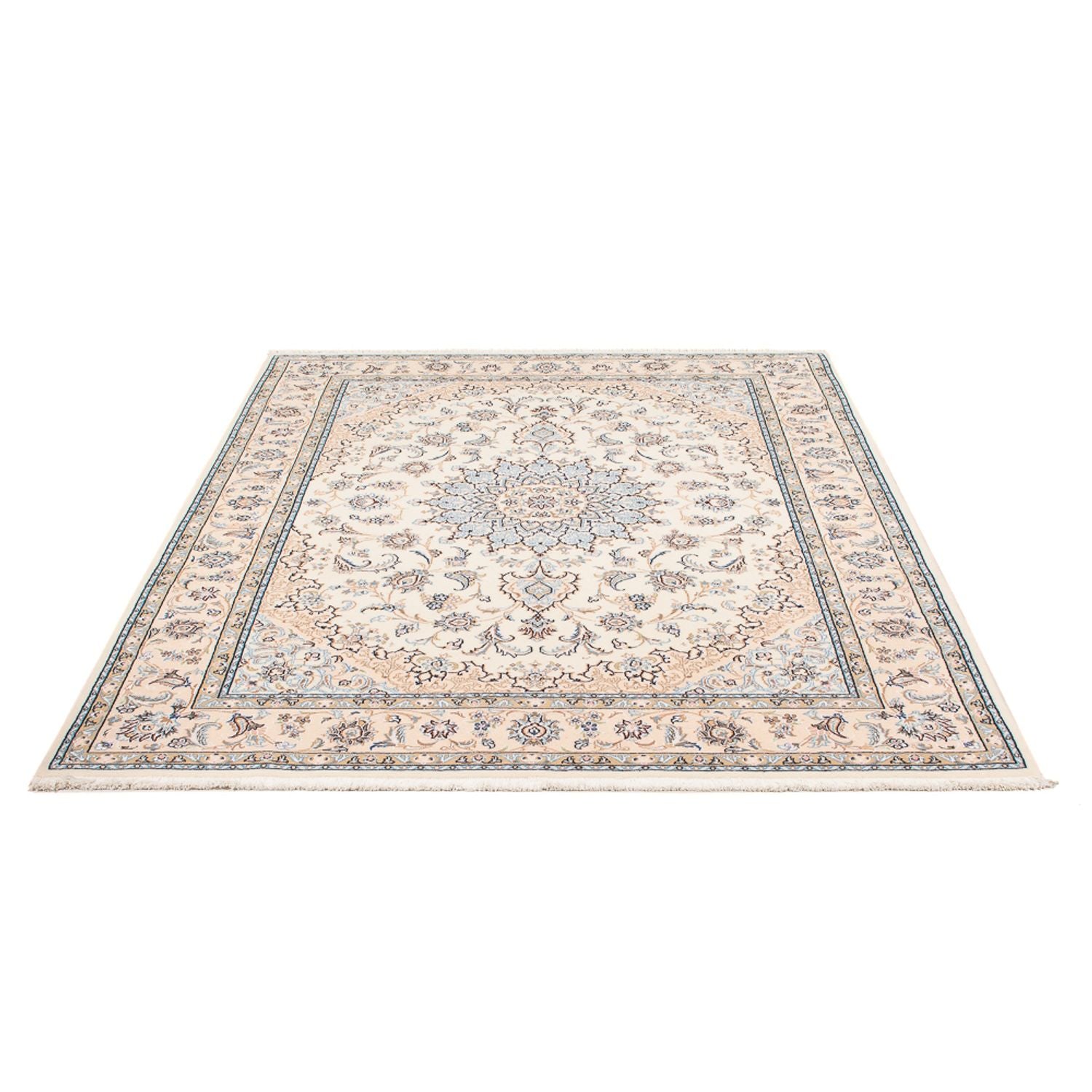 Tapis persan - Nain - Premium - 205 x 149 cm - crème
