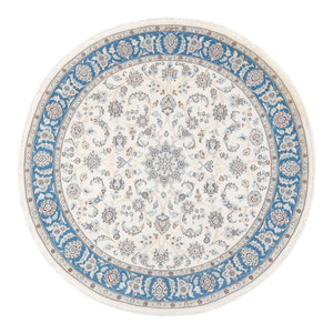 Tapis persan - Nain - Premium ronde  - 149 x 149 cm - crème