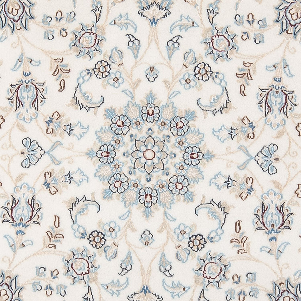 Tapis persan - Nain - Premium ronde  - 149 x 149 cm - crème