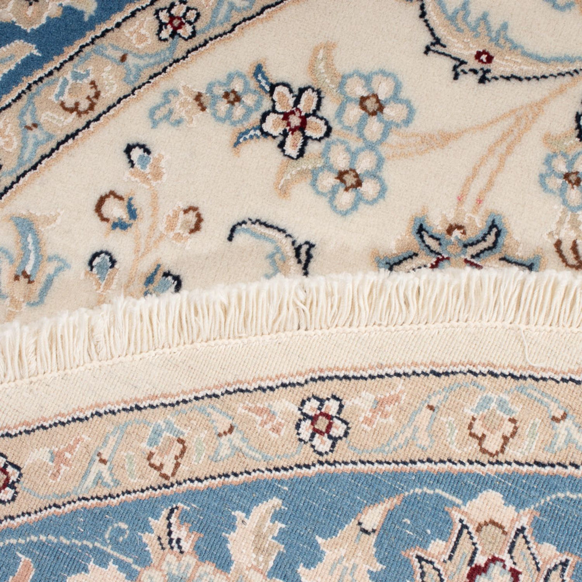 Tapis persan - Nain - Premium ronde  - 149 x 149 cm - crème