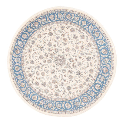 Tapis persan - Nain ronde  - 200 x 200 cm - crème