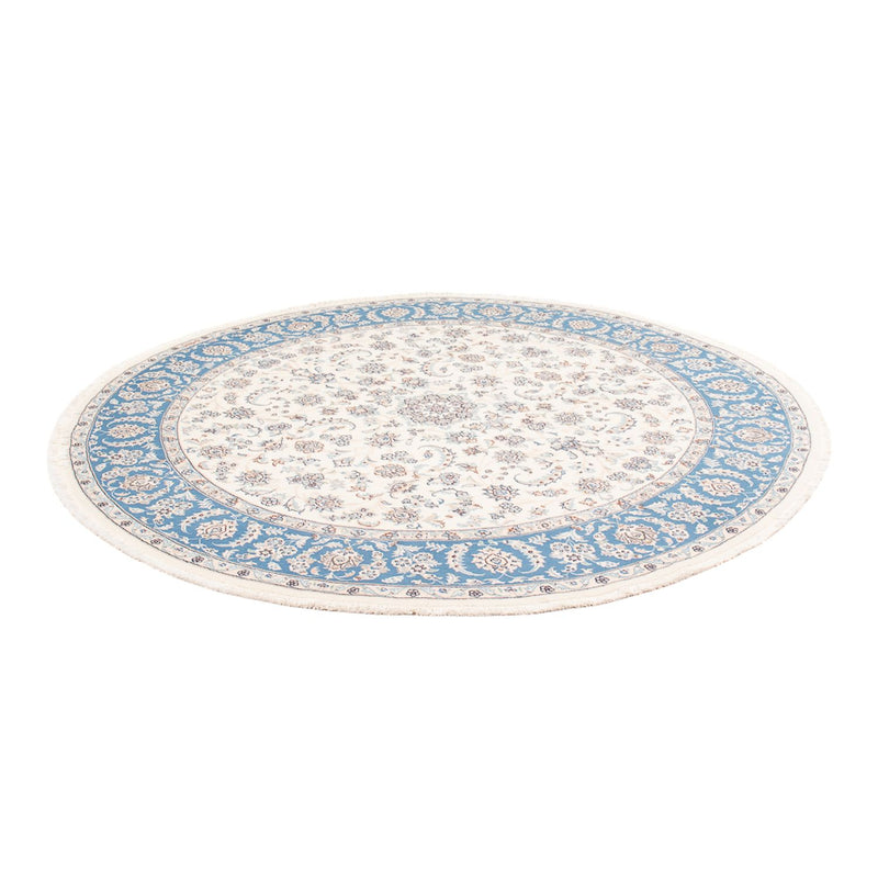 Tapis persan - Nain ronde  - 200 x 200 cm - crème