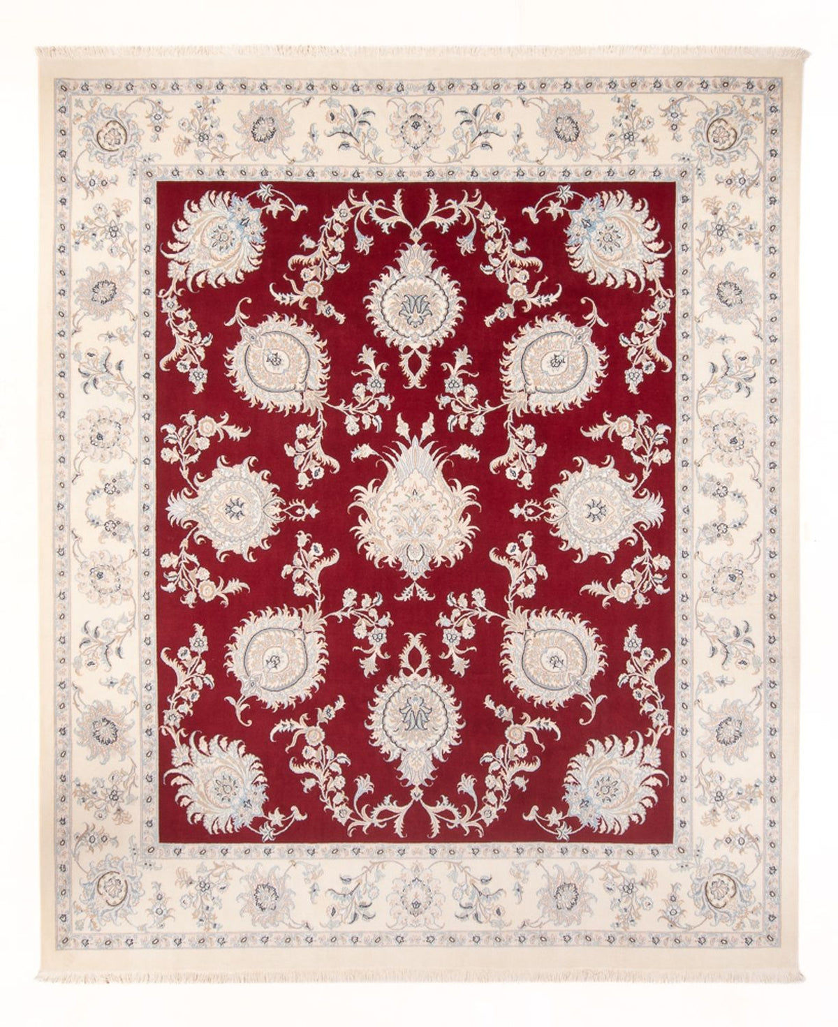 Tapis persan - Nain - Premium - 294 x 250 cm - rouge