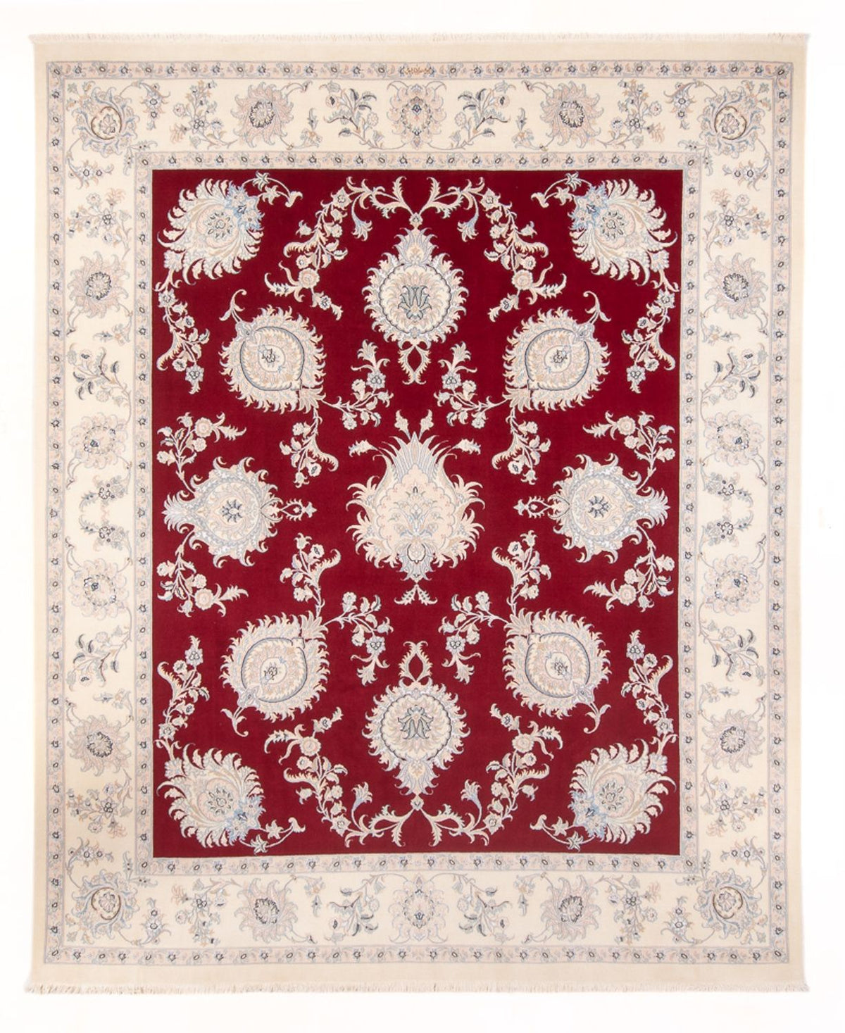 Tapis persan - Nain - Premium - 291 x 247 cm - rouge