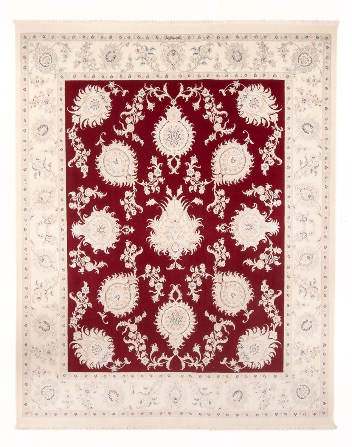 Tapis persan - Nain - Premium - 297 x 248 cm - rouge