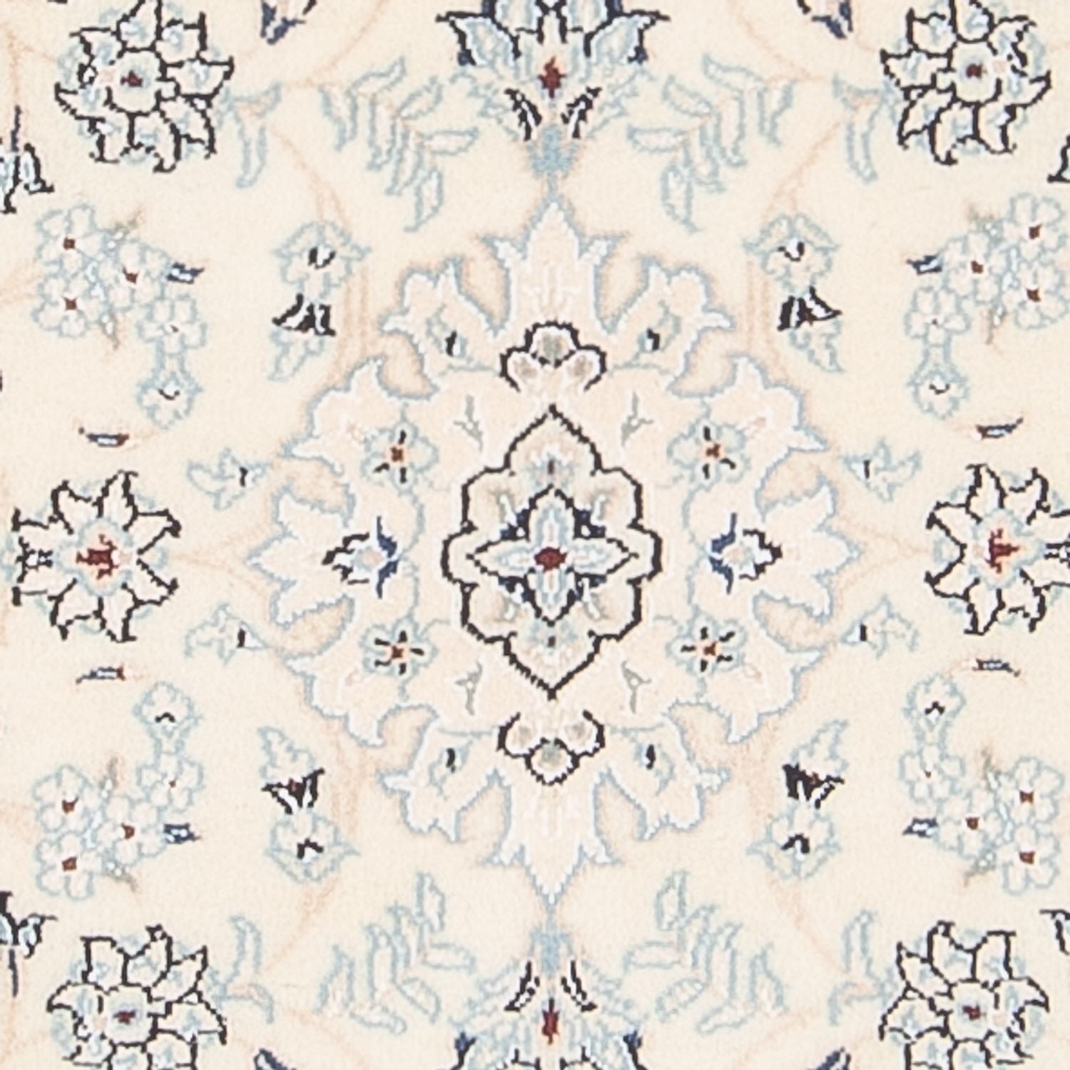 Tapis persan - Nain - 94 x 60 cm - crème