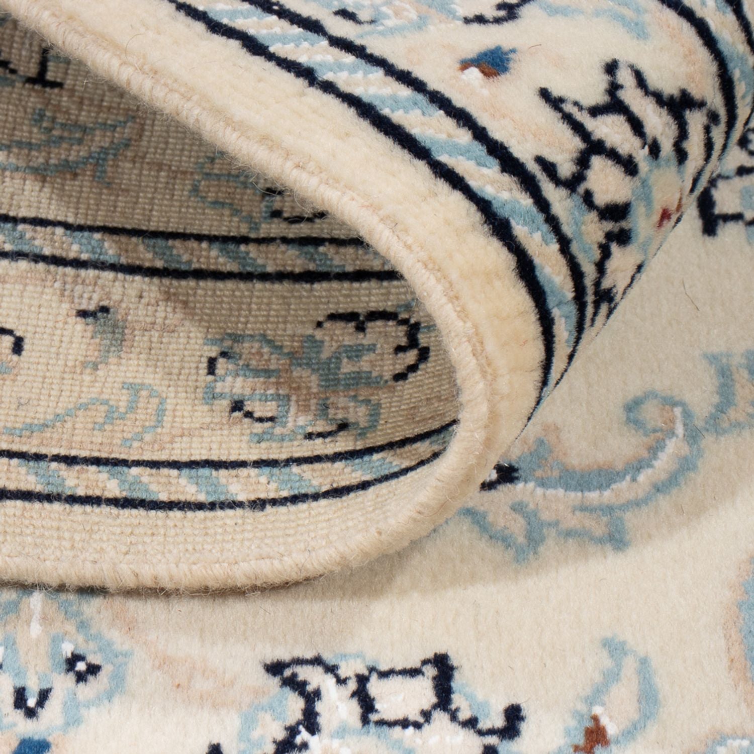Tapis persan - Nain - 94 x 60 cm - crème