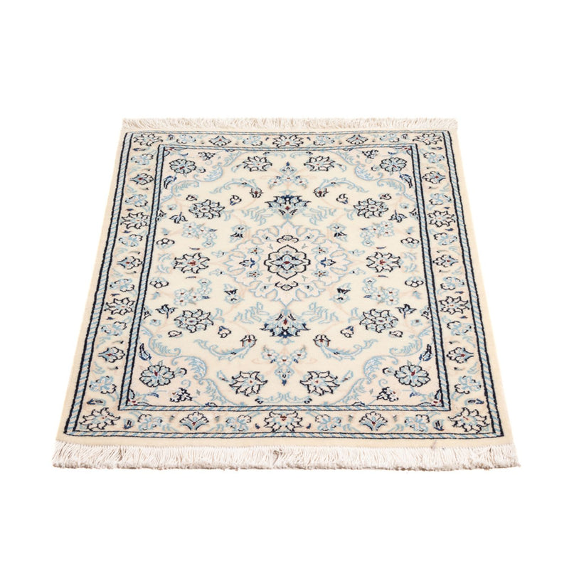 Tapis persan - Nain - 94 x 60 cm - crème
