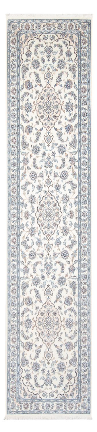 Tapis de couloir Tapis persan - Nain - Premium - 340 x 84 cm - crème