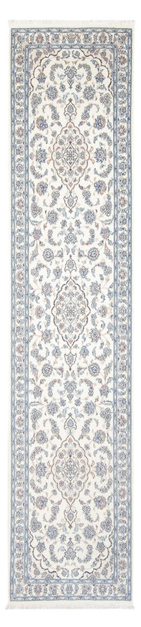 Tapis de couloir Tapis persan - Nain - Premium - 340 x 84 cm - crème