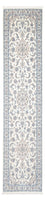 Tapis de couloir Tapis persan - Nain - Premium - 340 x 84 cm - crème