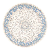 Tapis persan - Nain ronde  - 200 x 200 cm - crème