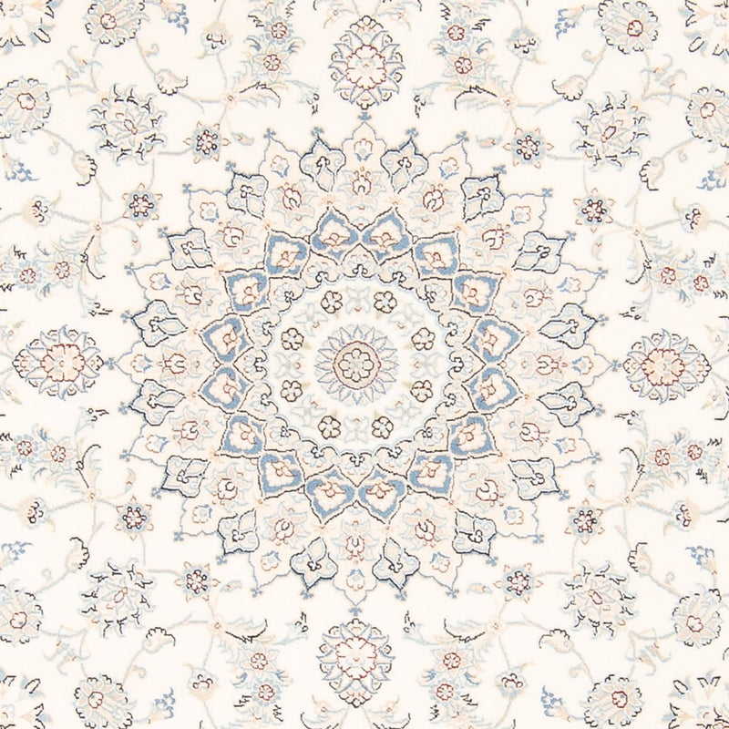 Tapis persan - Nain ronde  - 200 x 200 cm - crème