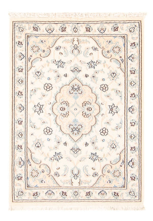 Tapis persan - Nain - 91 x 60 cm - beige